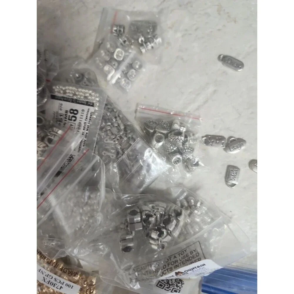 Bundle of fire mountain beads and other